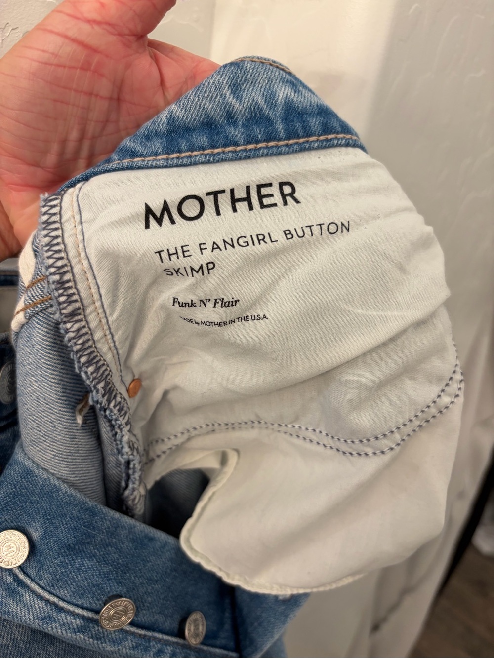 MOTHER Light Blue Straight-Leg Women's Jeans - Picture 6 of 8